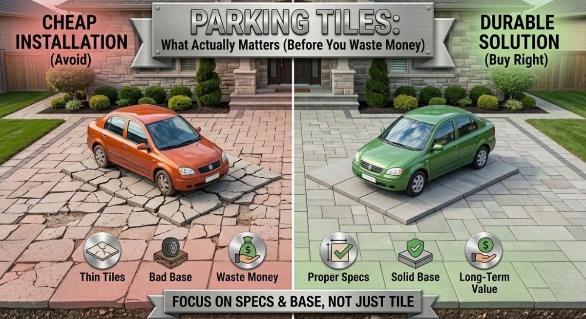 Parking Tiles: What Actually Matters (Before You Waste Money)