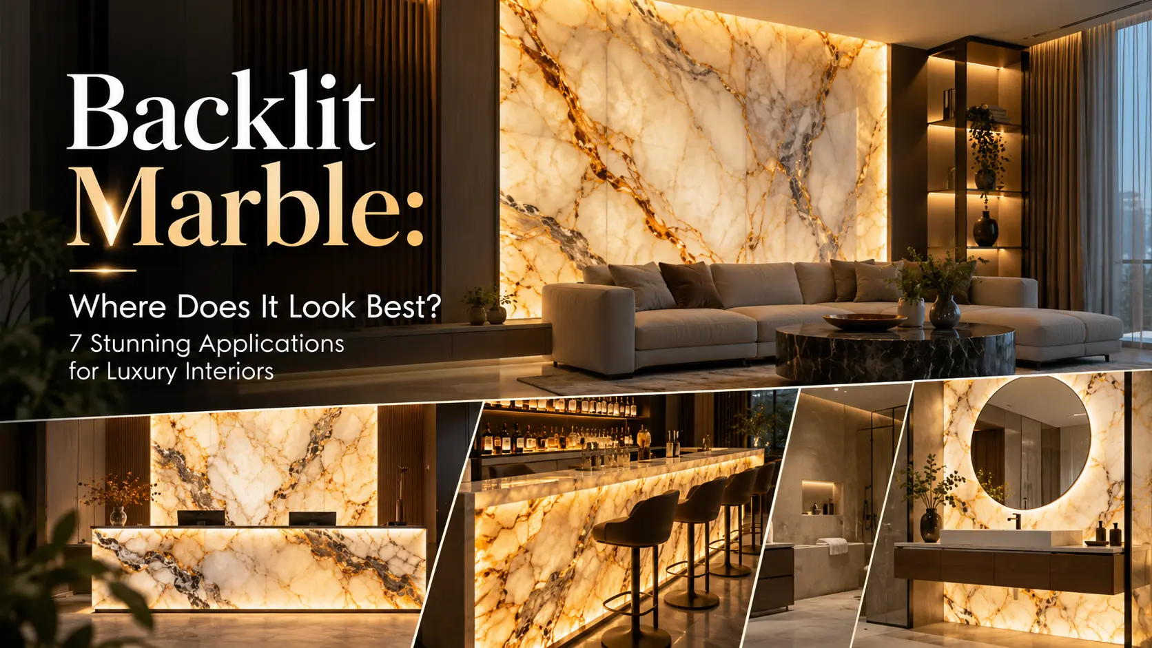 Backlit Marble: Where Does It Look Best? 7 Stunning Applications for Luxury Interiors